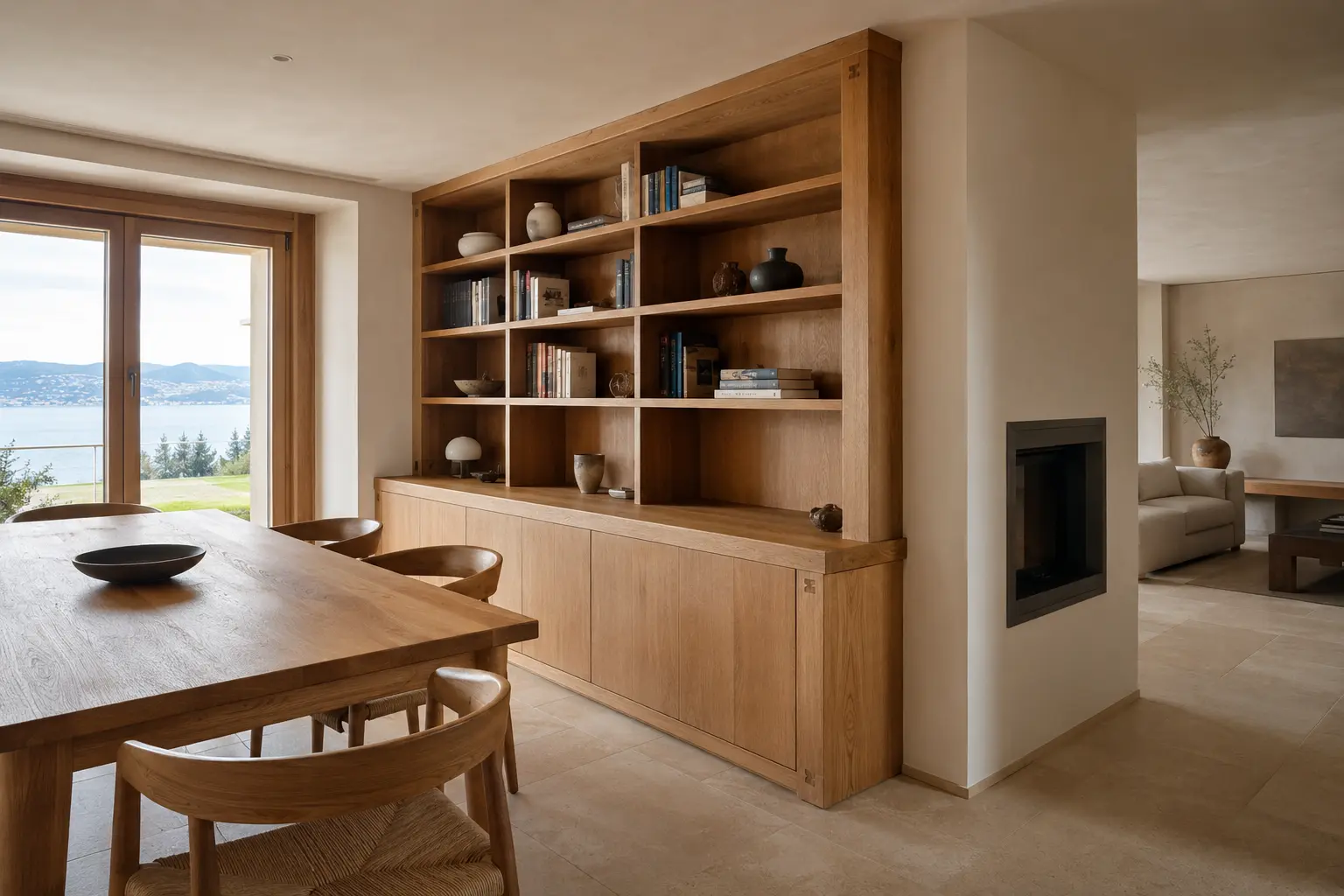 Aménagement intérieur en bois sur mesure